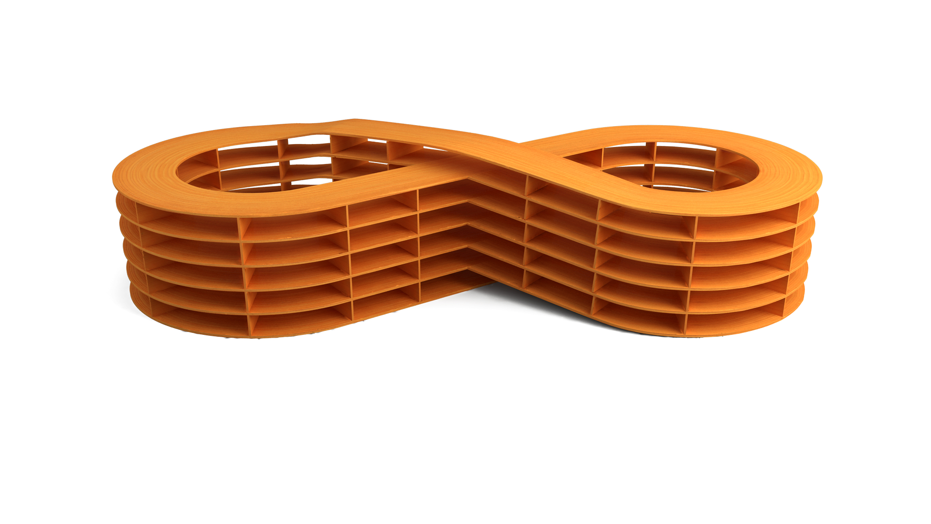 3D Infinite Loop Bookcase Model - TurboSquid 1926242