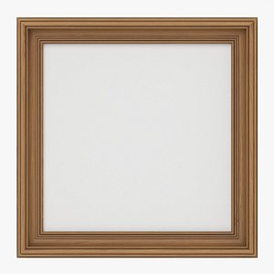 Frame with picture square 01 3D model