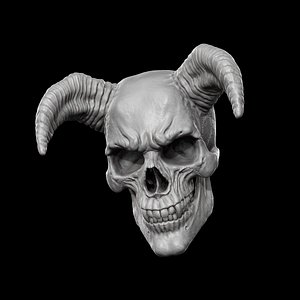 demon skull 3D model