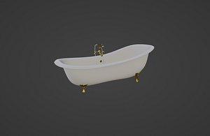 Baroque Bathtub 3D model