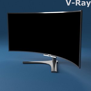 3d model of monitor pc