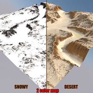 snowy canyon 3D model