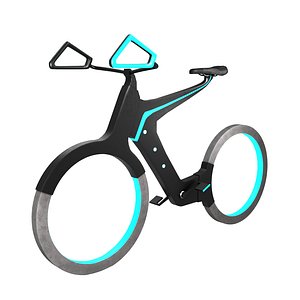 Futuristic Sci-Fi Bicycle PBR model