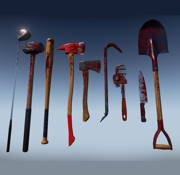 3d zombie melee weapons model