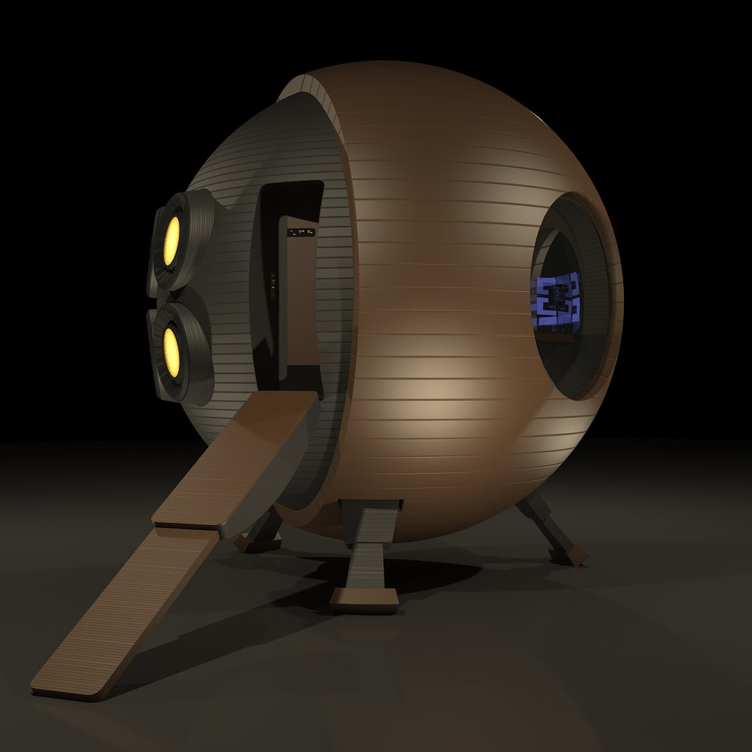 3dsmax Shuttle Pod