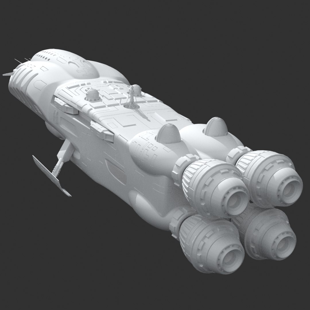 3d Model Futuristic Spaceship