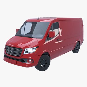 Modern Euro Panel Van PRB Textures 3D model