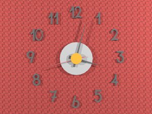 Numbered wall clock