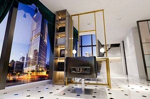 Modern Barber shop  hairdressing 3D model