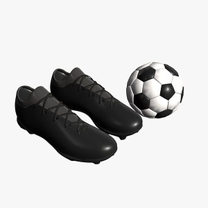 Soccer Assets - Ball and Boots 3D