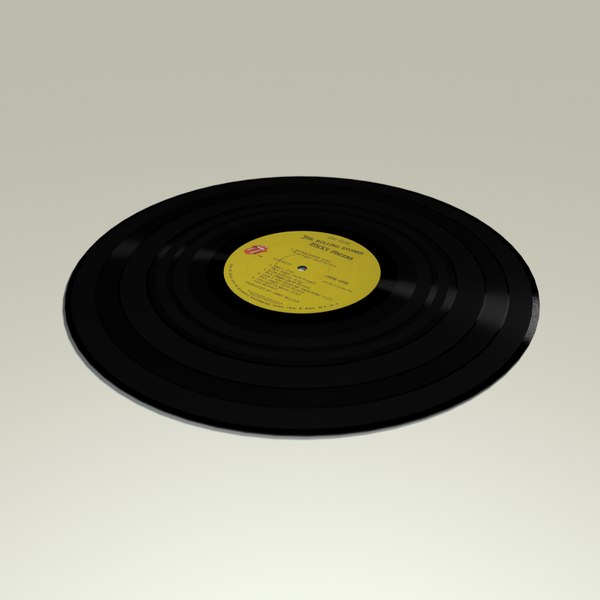 free vinyl record 3d model