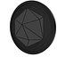 Pièce de monnaie noire StoneCoin