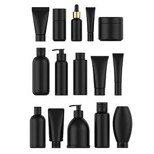 3D Cosmetic containers 3d models model