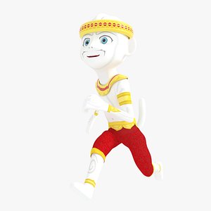 Hanuman Thai monkey soldier for game character