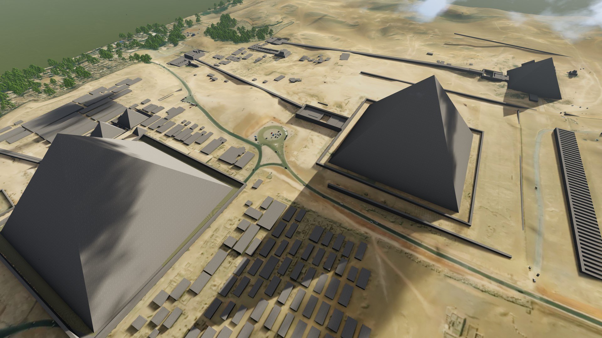 3D Pyramids Cairo Architectural Landscapes Model - TurboSquid 1698435