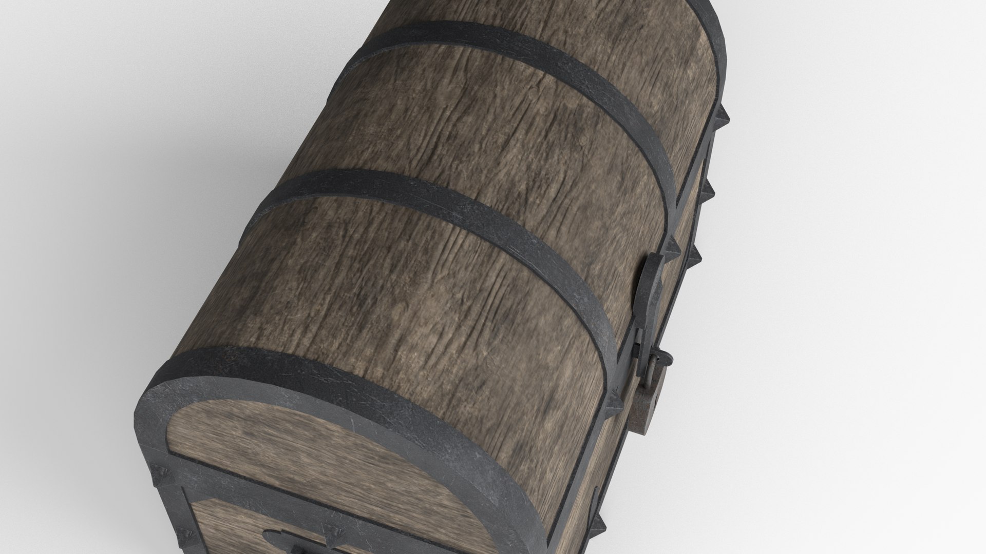 3D Wooden Chest Model - TurboSquid 1709050