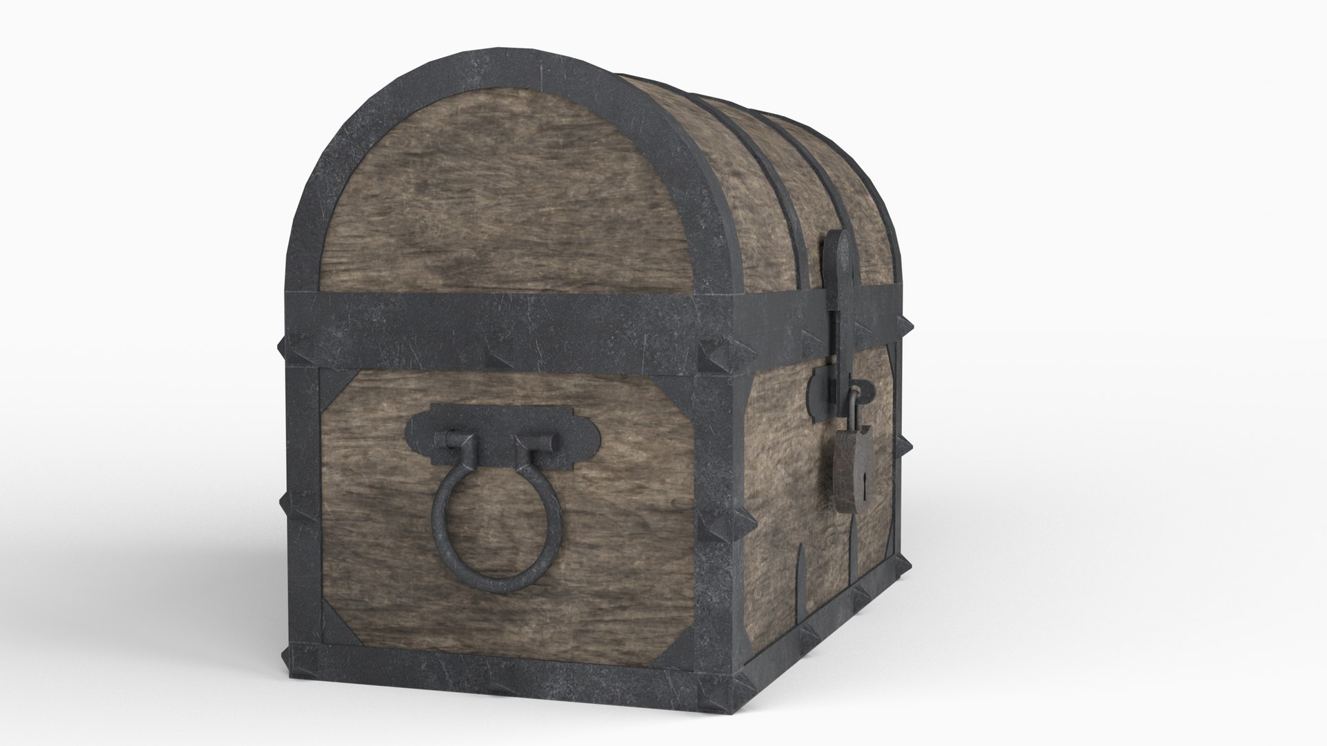 3D Wooden Chest Model - TurboSquid 1709050