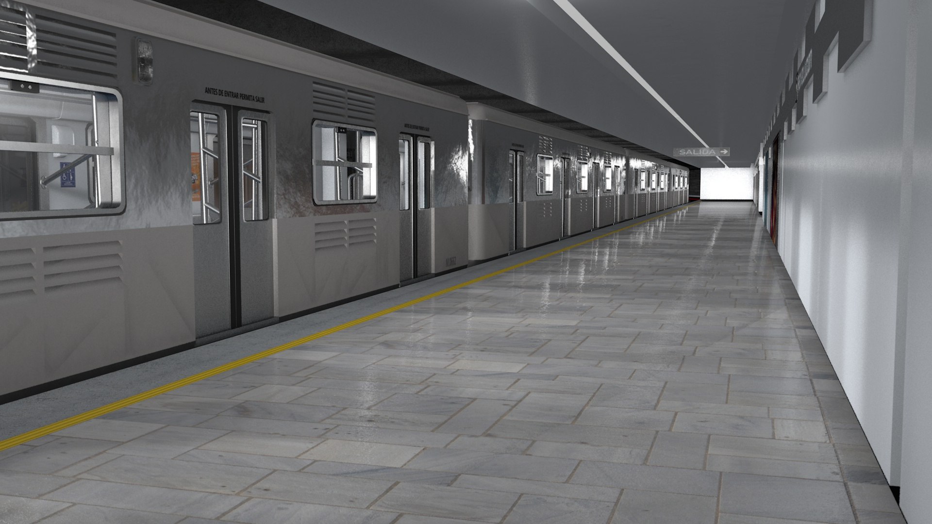 Metro Cdmx Train Model - TurboSquid 1409333