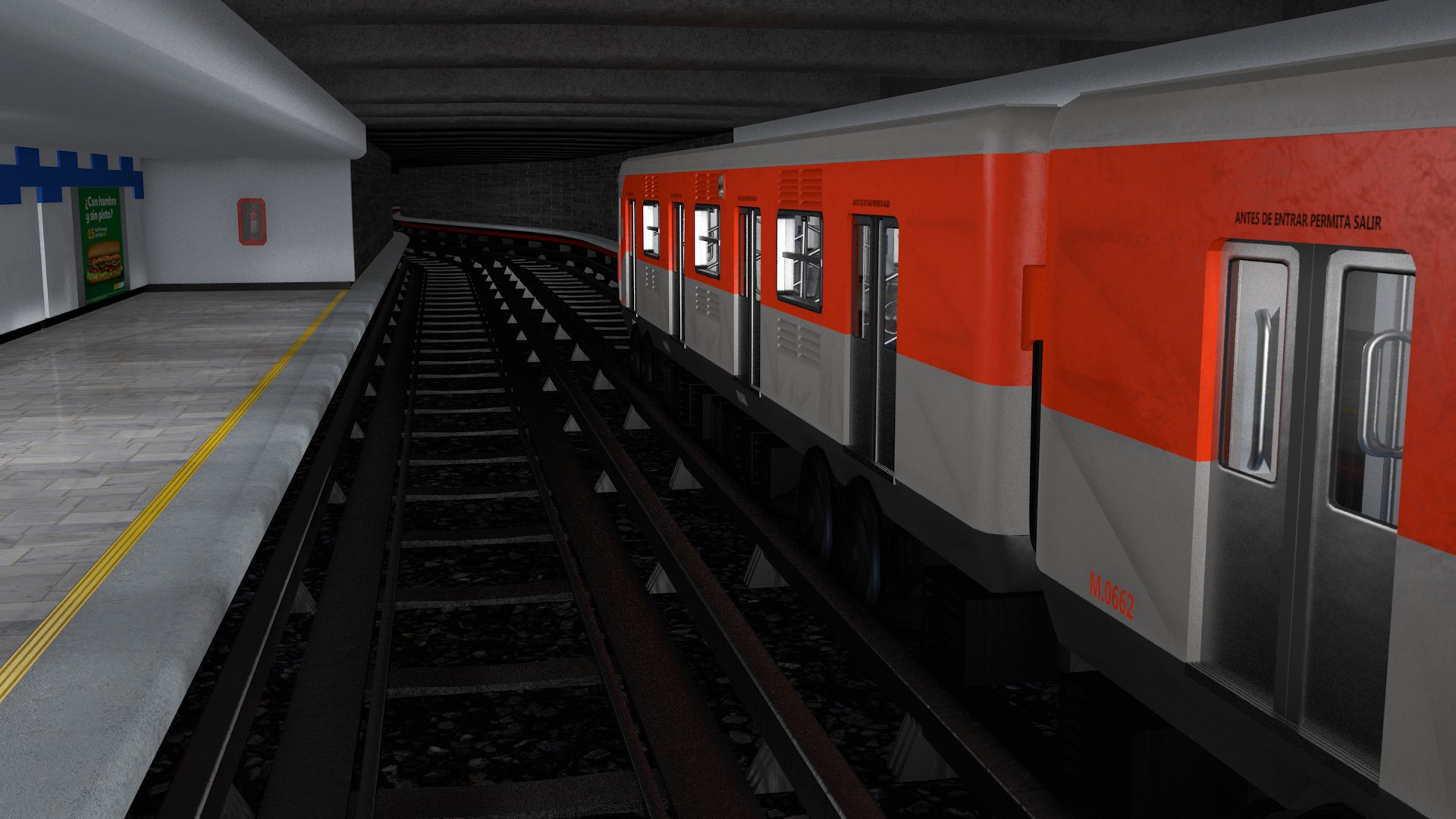 Metro Cdmx Train Model - TurboSquid 1409333