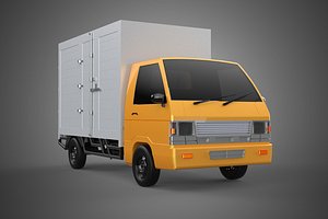 3D STORE SHOP BOX TRUCK DELIVERY PICKUP CARGO LORRY WAGON