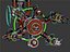 Montaż Robot Model Rigged 3D