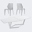 Natuzzi frida chaise table hexagonale