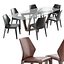 Natuzzi frida chaise table hexagonale