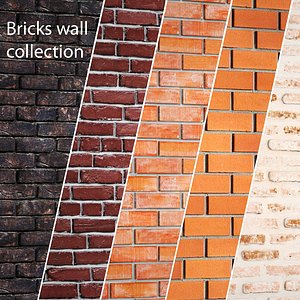 bricks wall set model