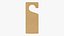 Door handle cardboard hanger mockup 02