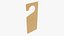 Door handle cardboard hanger mockup 02