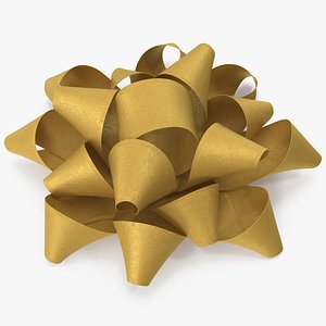 3D gold bow v 6
