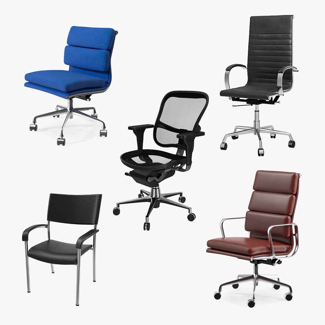 Office Chairs Collection 3 3D model preview
