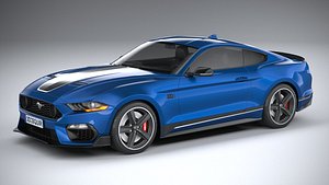 3D model mustang mach1 2021