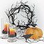 3D model halloween decor set