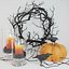 3D model halloween decor set