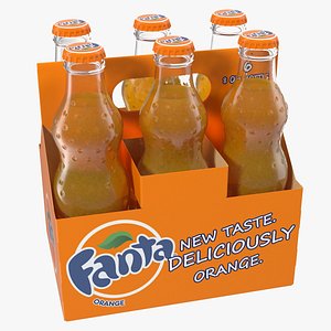 fanta bottle package 3D model