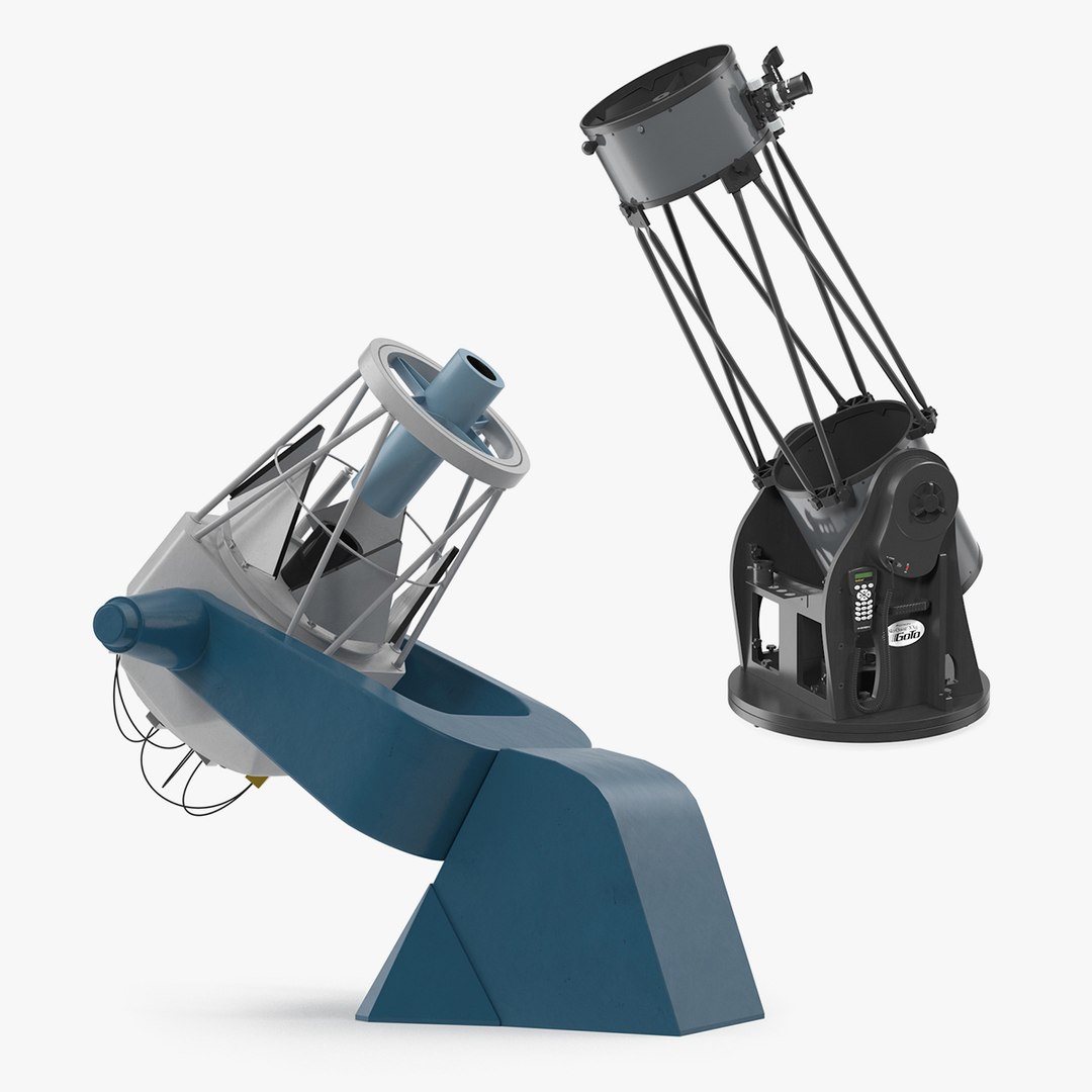 Observatory Telescopes Collection 3D model preview
