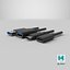 USB Plugs v2 3D model