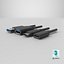 USB Plugs v2 3D model