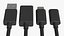 USB Plugs v2 3D model