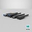 USB Plugs v2 3D model