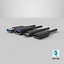 USB Plugs v2 3D model