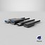 USB Plugs v2 3D model