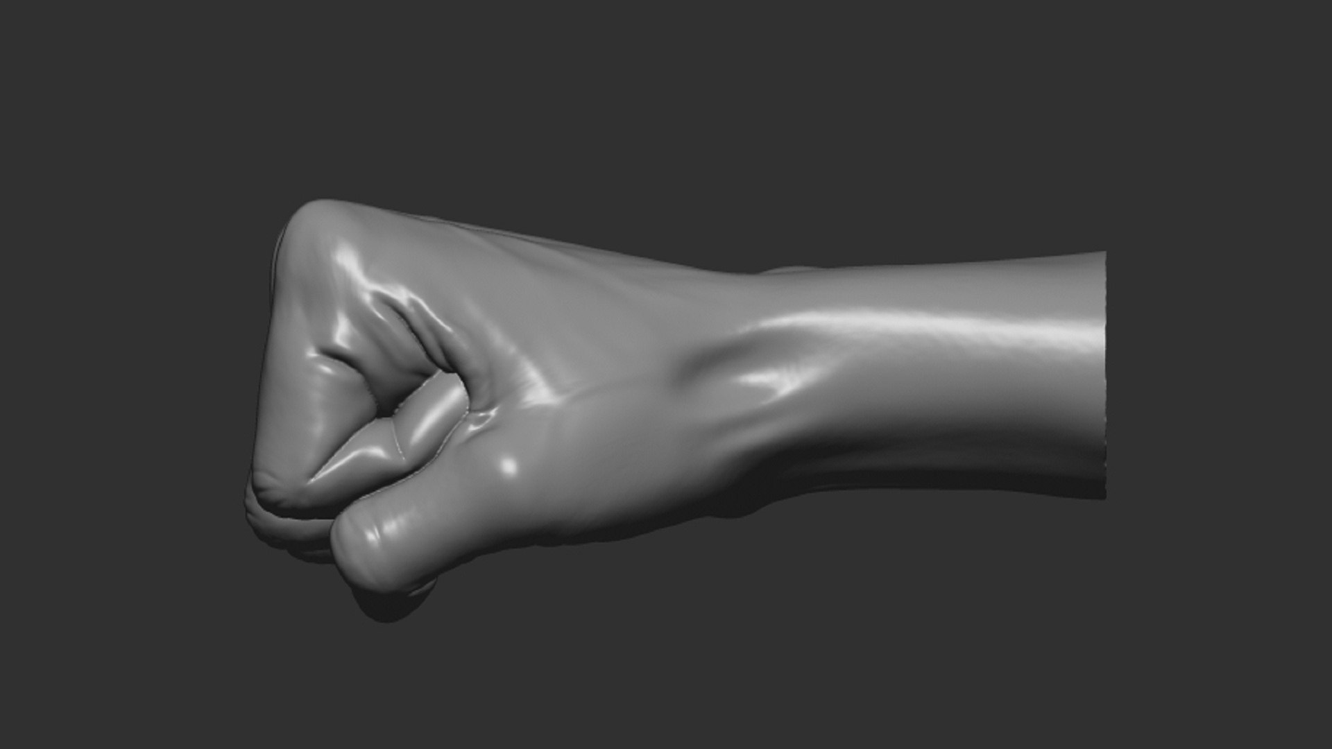 Hand Punch Posture Model - TurboSquid 1729135