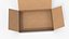 Caixa com tampa articulada - Caixa de embalagem retangular plana branca