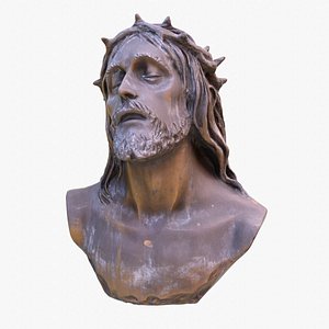 Christ bust model 3D