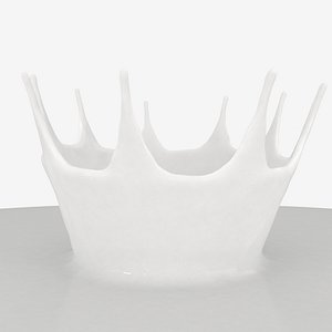 3D Liquid crown Splash Realflow