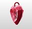 H-K 3D-Printable Valentine Crystal-Heart-TwoLetters Pendant