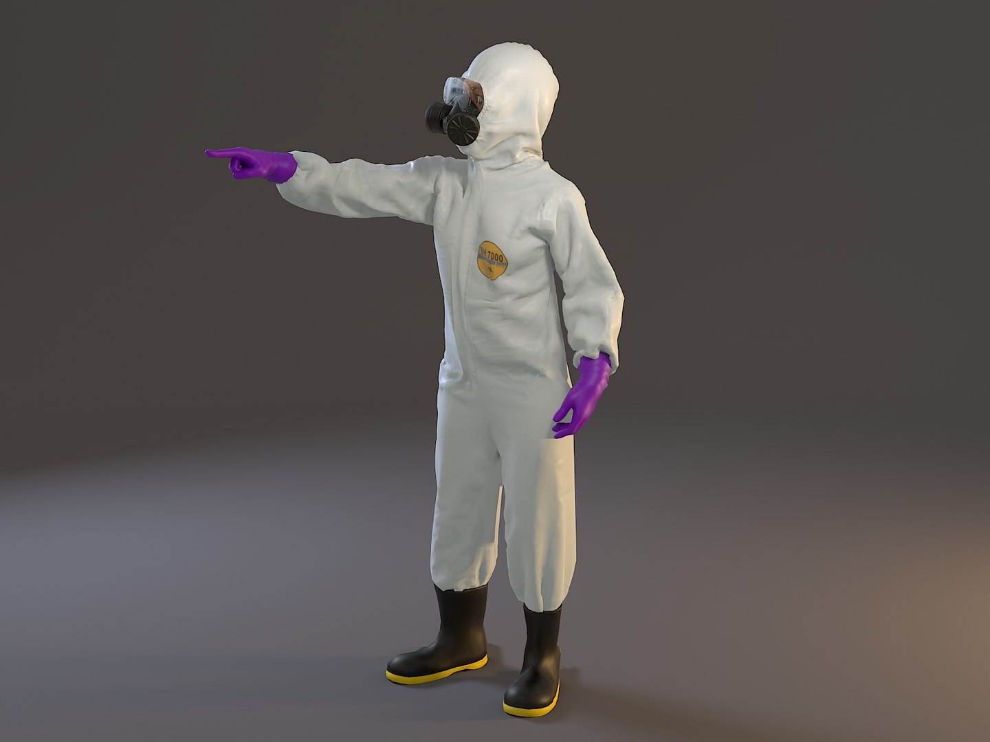 3D Female Biohazard Suit Acc Model - TurboSquid 1528008