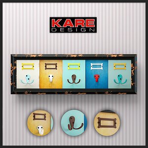 3d model hangers kare design coat rack